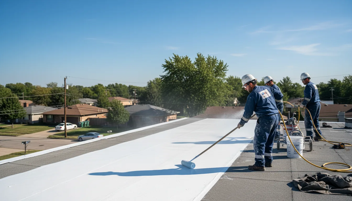 Commercial roof coating in Somers, CT near me